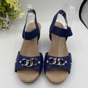 St. John’s Bay Cobalt Blue Wedge Heeled Size 9 1/2
